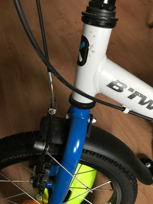Rower btwin 16” biały kosmonauta