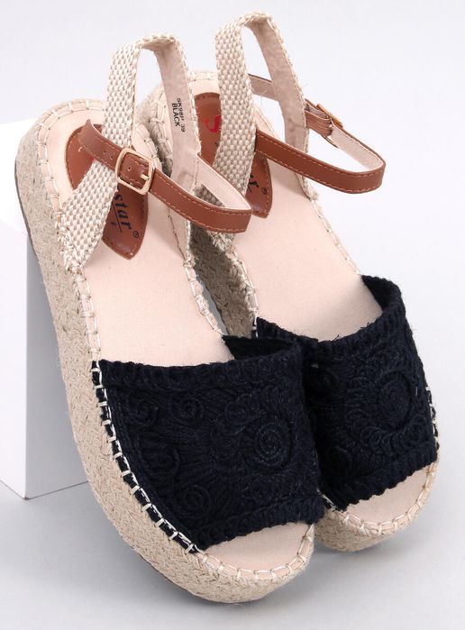 Sandałki Espadryle Boho Ingram Black