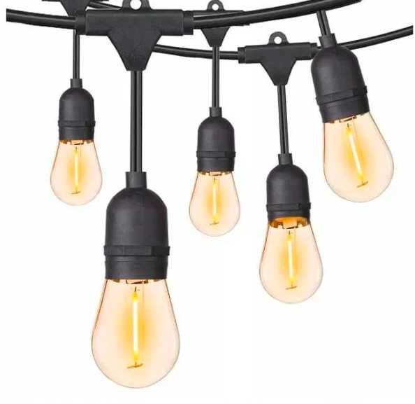 Girlanda Ogrodowa Świetlna LED 20M 20x Żarówka – Lampki Zewnętrzne