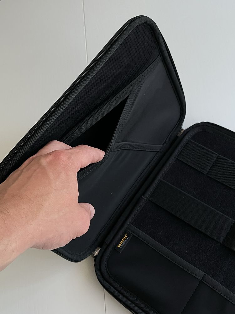 TomToc etui torba organizer na ipad tablet czarny fancy case 12,9”