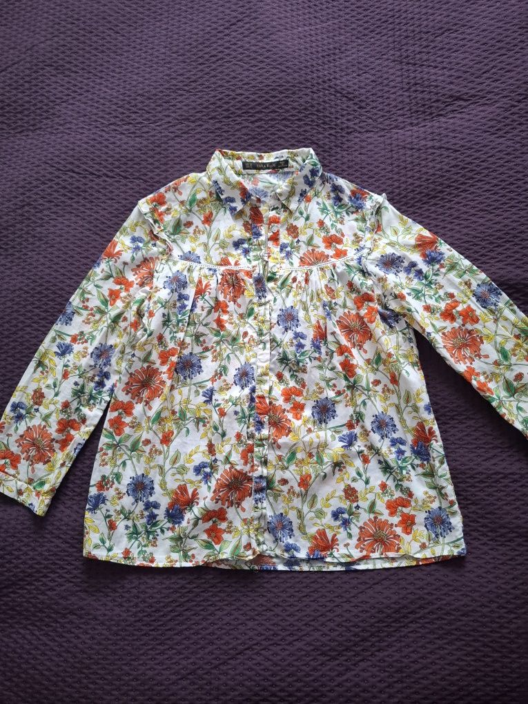 Koszula XS Zara w kwiatki