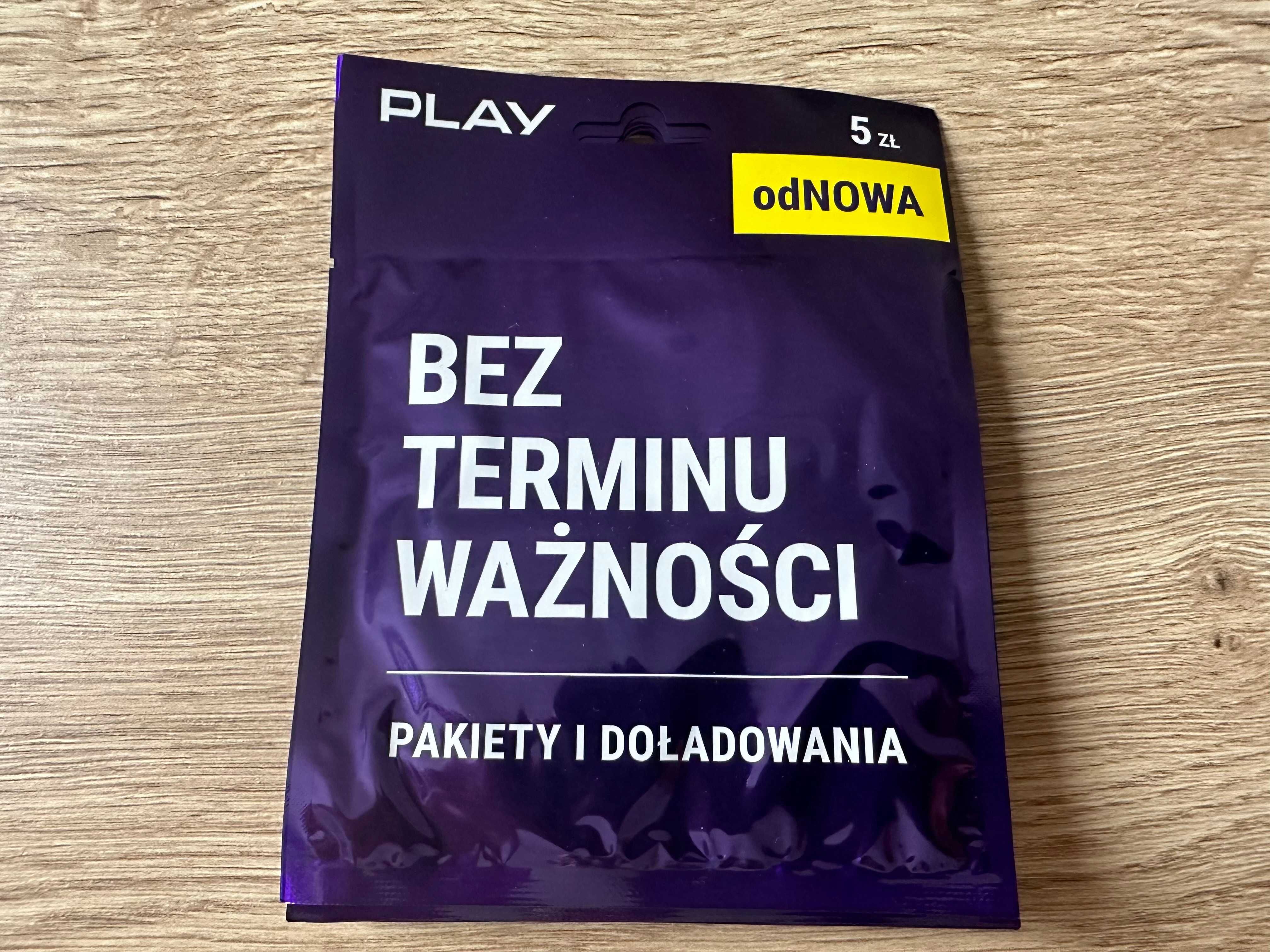 10 starterów PLAY odNOWA 5 PLN, karty SIM - TANIO