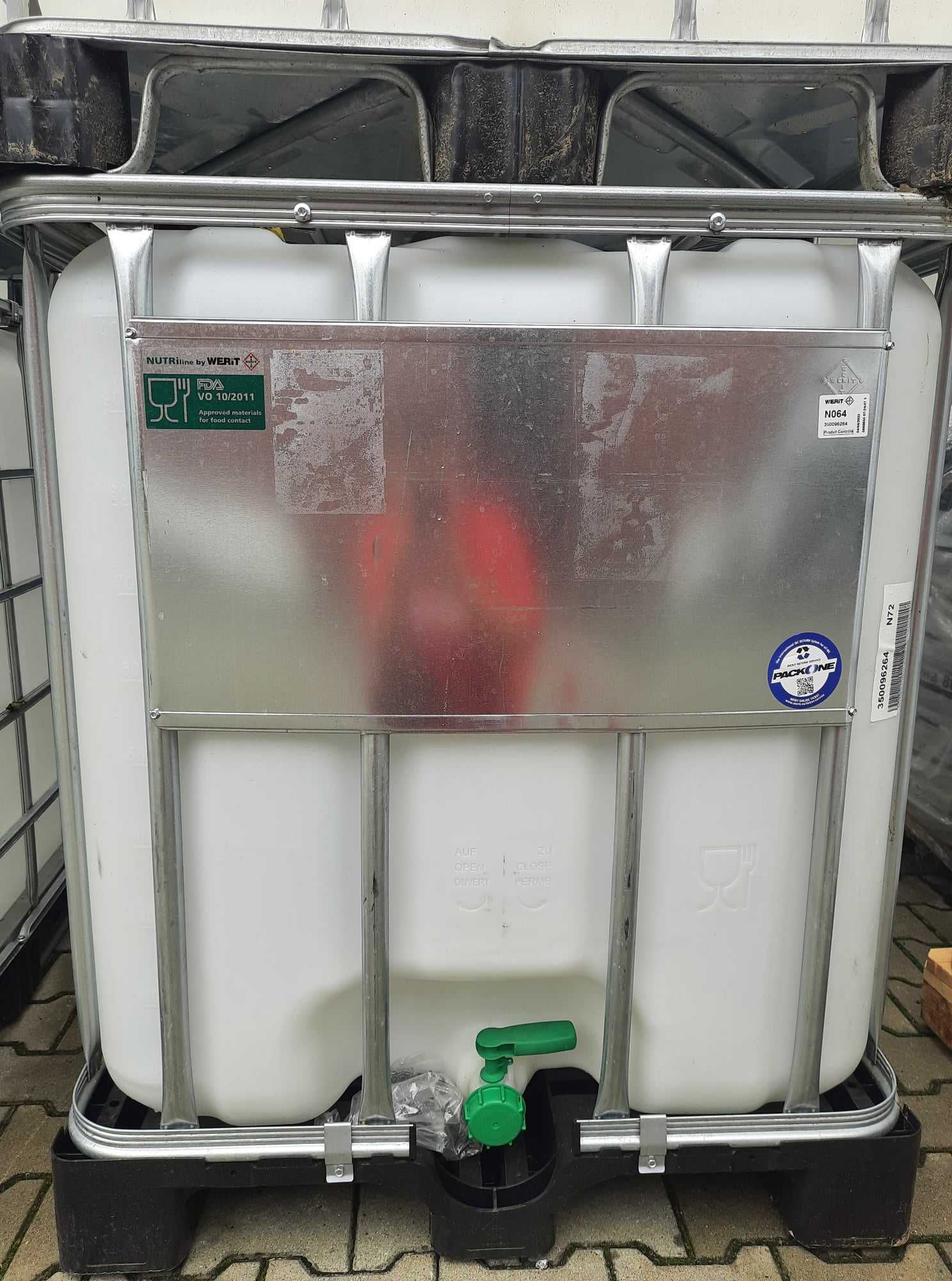 Zbiorniki Mauzer 1000L 800L 600L IBC Czyste Transport,