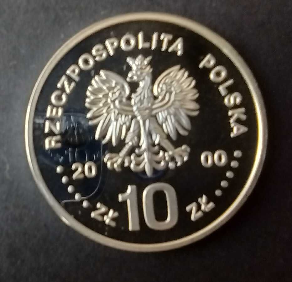moneta 10 złotych Ag Jan II Kazimierz półpostać