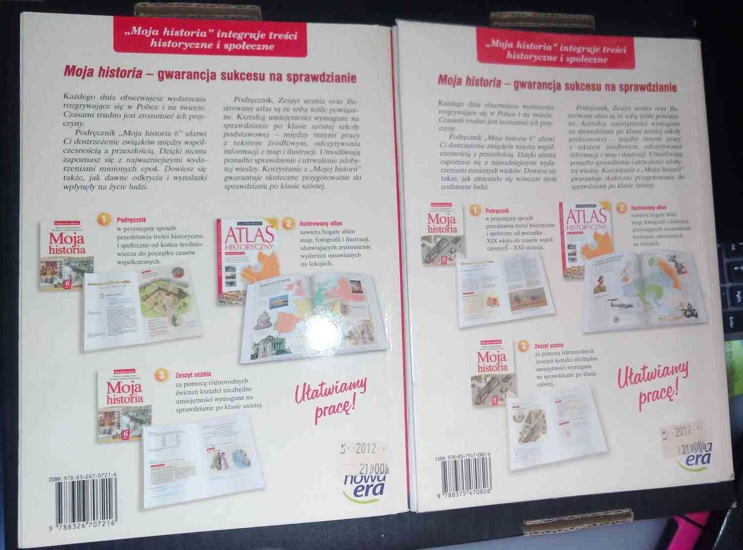Moja historia 6 cz. 1 i 2 podręcznik dla klasy 6 szkoły podstawowej