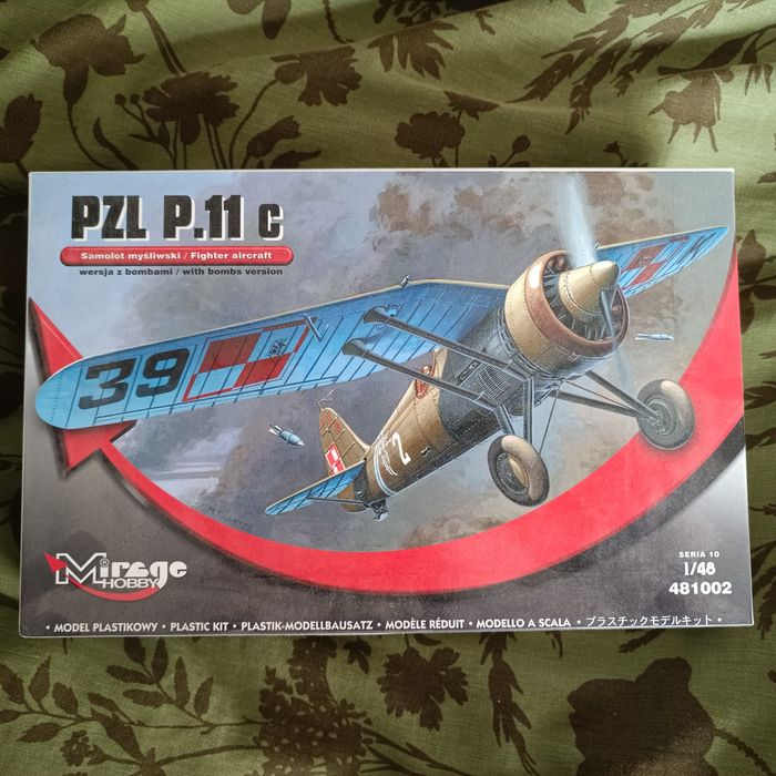 Model do sklejania PZL P.11c skala 1:48 firmy Mirage