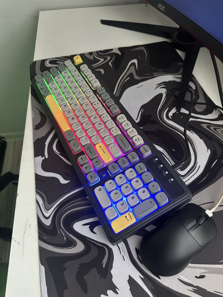 Zestaw gamingowy klawiatura i mysz Ajazz