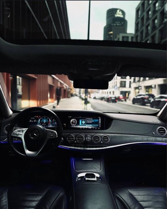 Wynajem aut klasy premium. Mercedes S klasa S400d Long