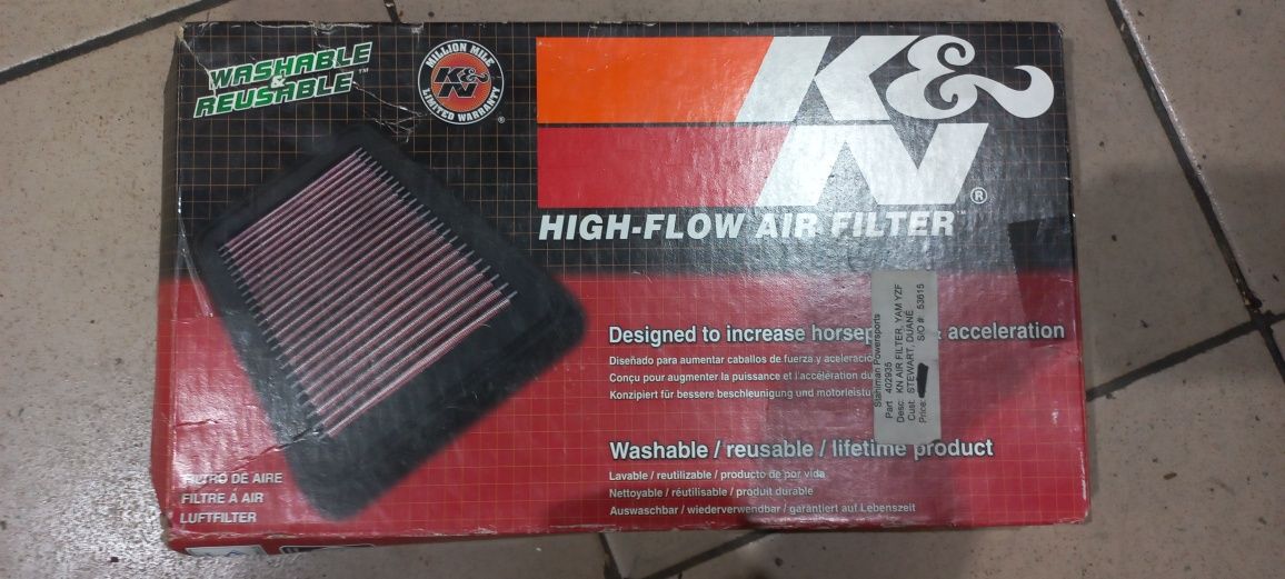 Фільтра K&N YA-1009, ya 6098, ya 1098, bm 1010, bm 1010r