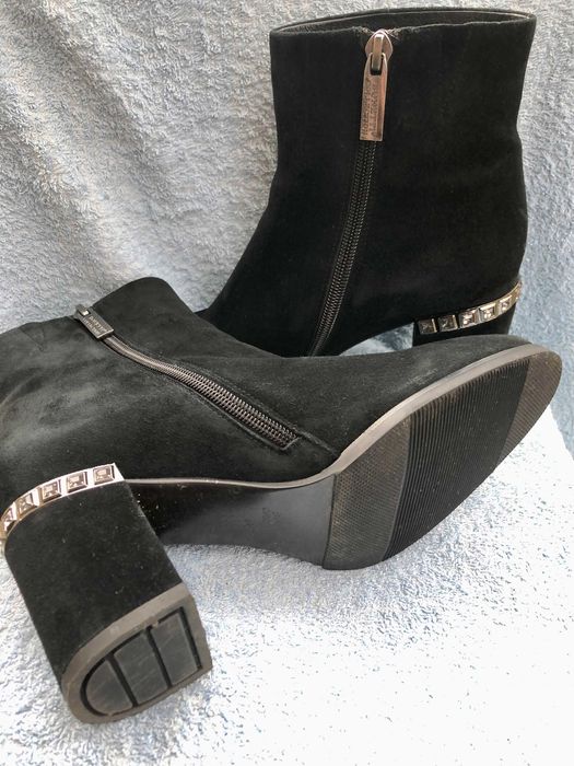 Замшеві жіночі черевики 37р.