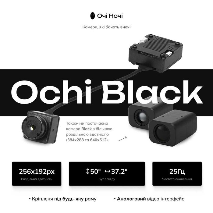 Ochi Black. Тепловізійна камера Caddx IRC-256 / IRC-256CA / IRC-256SL