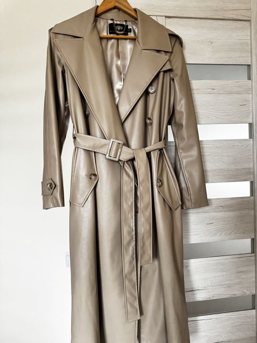 Шкіряний тренч Miss diamond