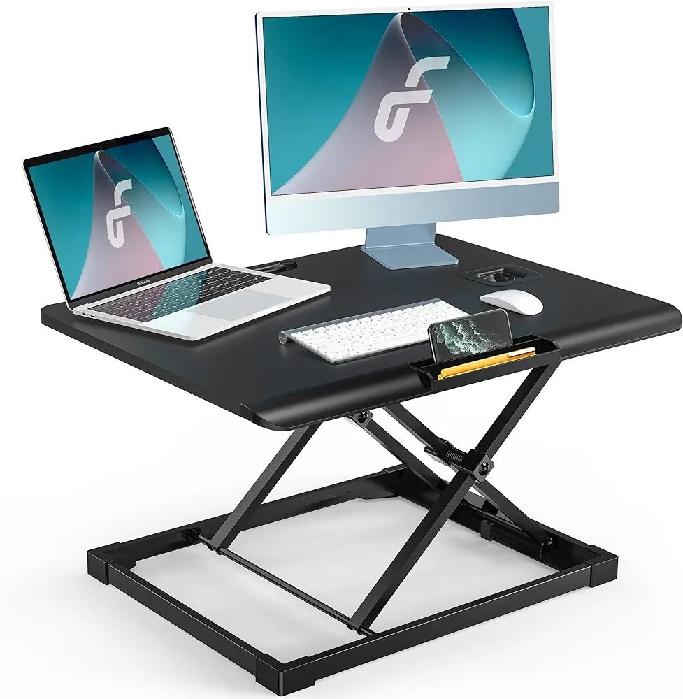 Fenge Konwerter biurkowy na stojąco ergonomiczny z uchwytem na telefon