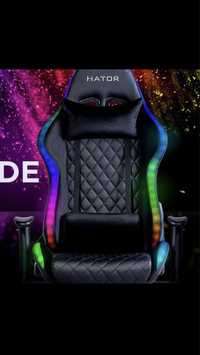 Кресло Hator Darkside RGB Black | Игровое - геймерское - стримерское