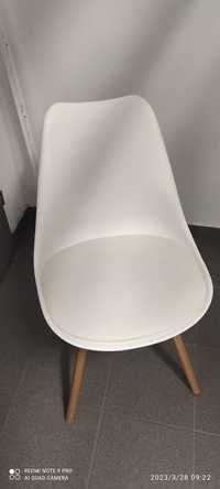 2 Krzesła KASTRUP 49 x 55 x 83 cm biały 1 szt.