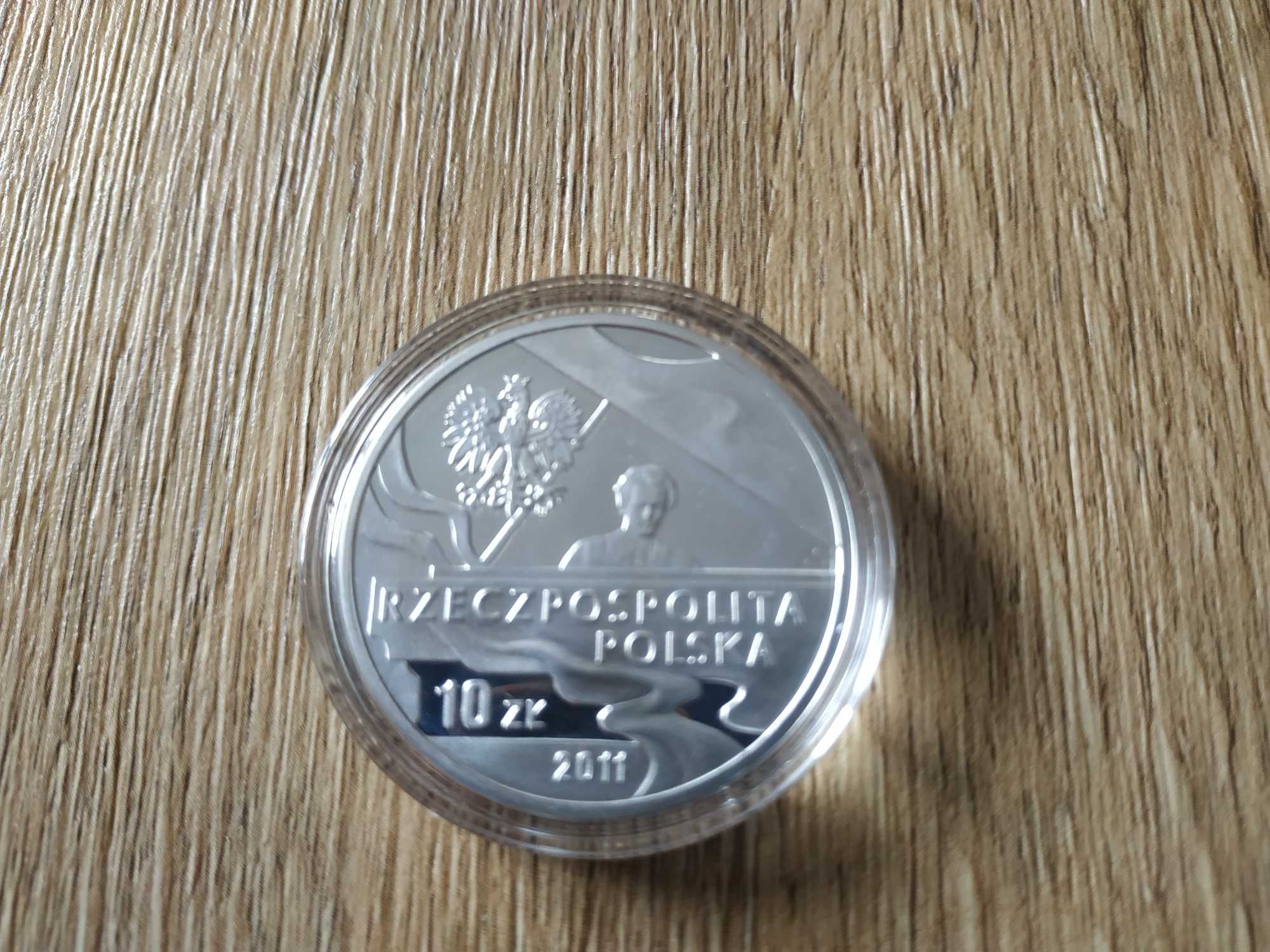 Paderewski Moneta srebrna z 2011r. 10 zł Paderewski