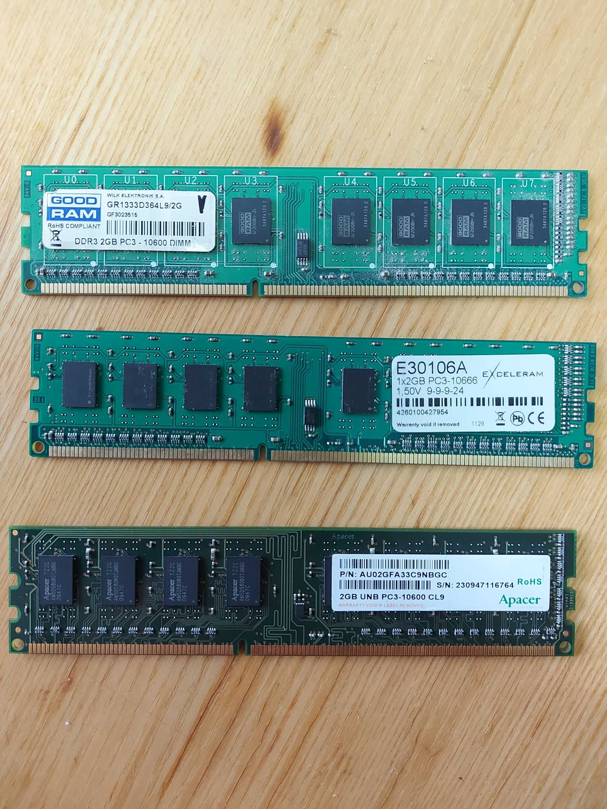 Оперативна пам'ять DDR3-1333 10600 2Gbx3