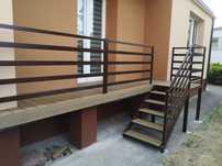 Schody metalowe  balustrady