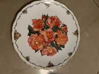 Talerz porcelanowy Royal Albert Elizabeth of Glamis S. Schofield róża