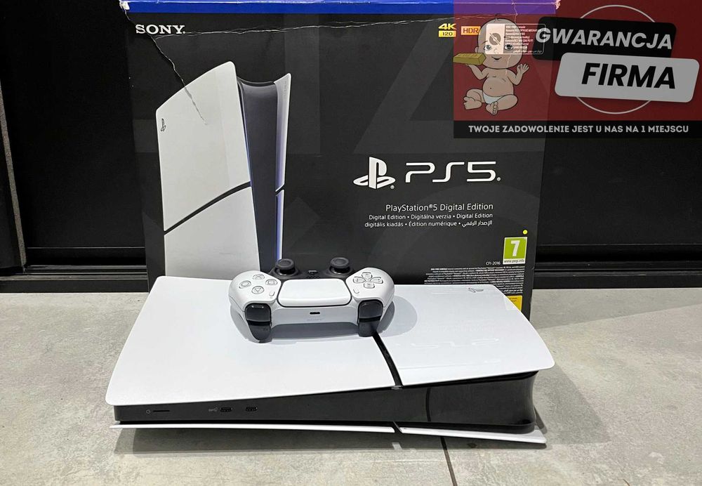 Konsola PlayStation 5 Digital CFI-2016 | Używana | Rok Gwarancji | 1TB