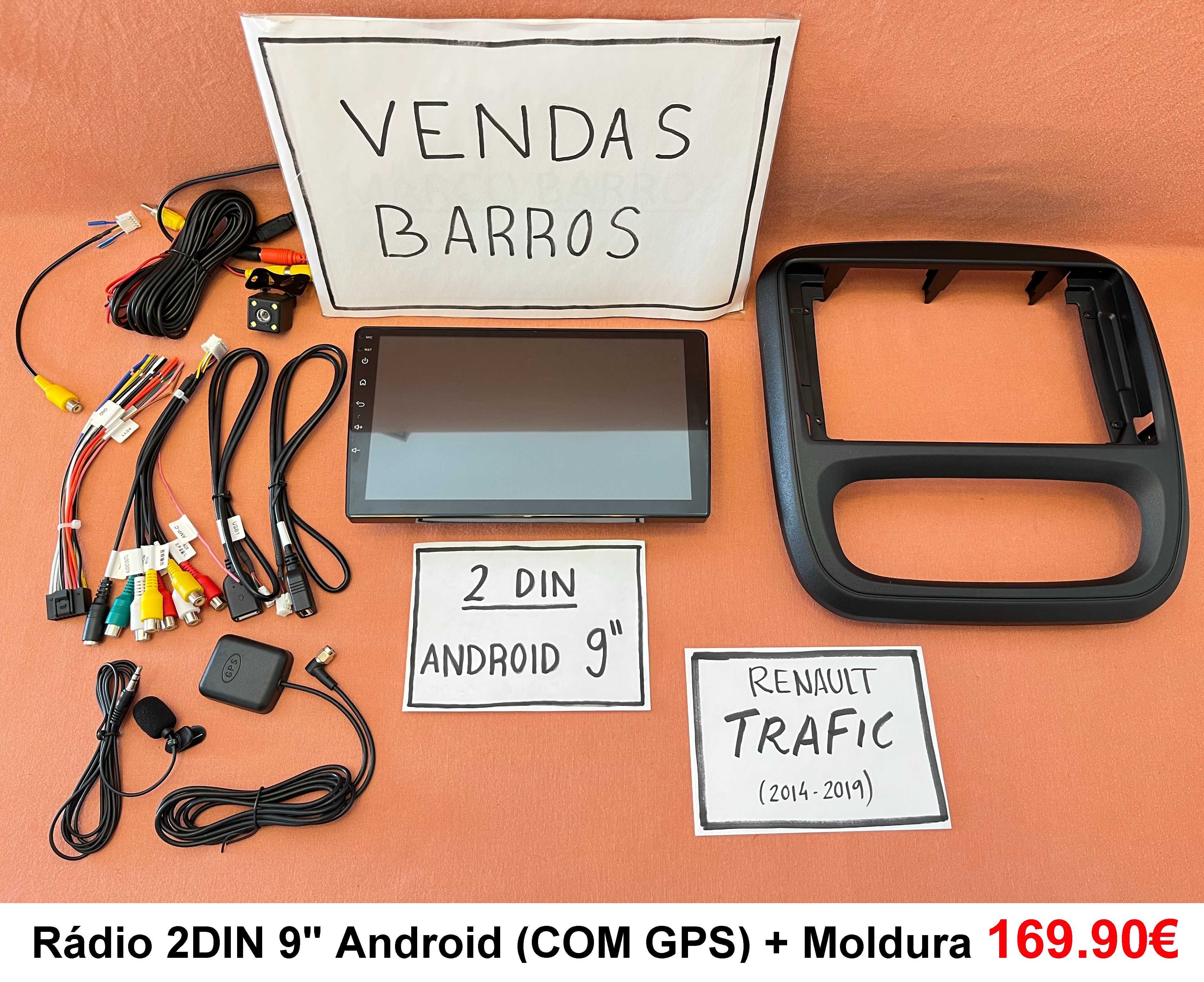 Rádio 2DIN • RENAULT Trafic (2001 a 2019) • NISSAN Primastar • Android