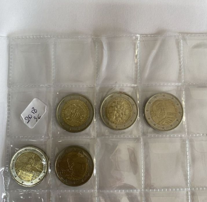 Moedas comomerativas 2€ circuladas