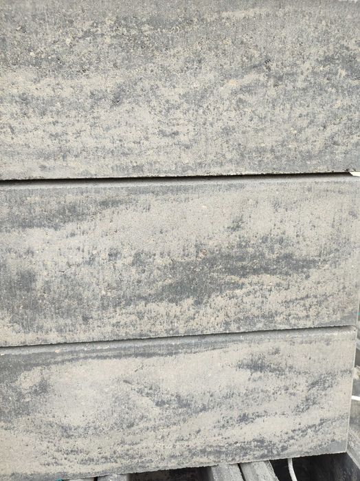 Bloczek Cobus ogrodzenie gładki Buszrem mix stalowy grafit muszlowy