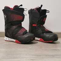 Salomon buty snowboardowe Czarno czerwone rozmiar 45