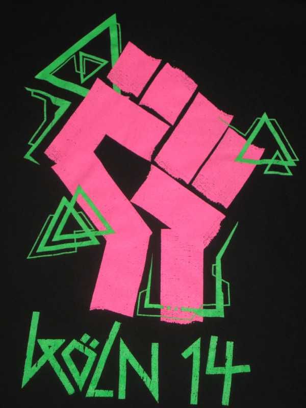 T-shirt koszulka krótki rękaw Kolonia Koln 2014 pięść anarchia Clique