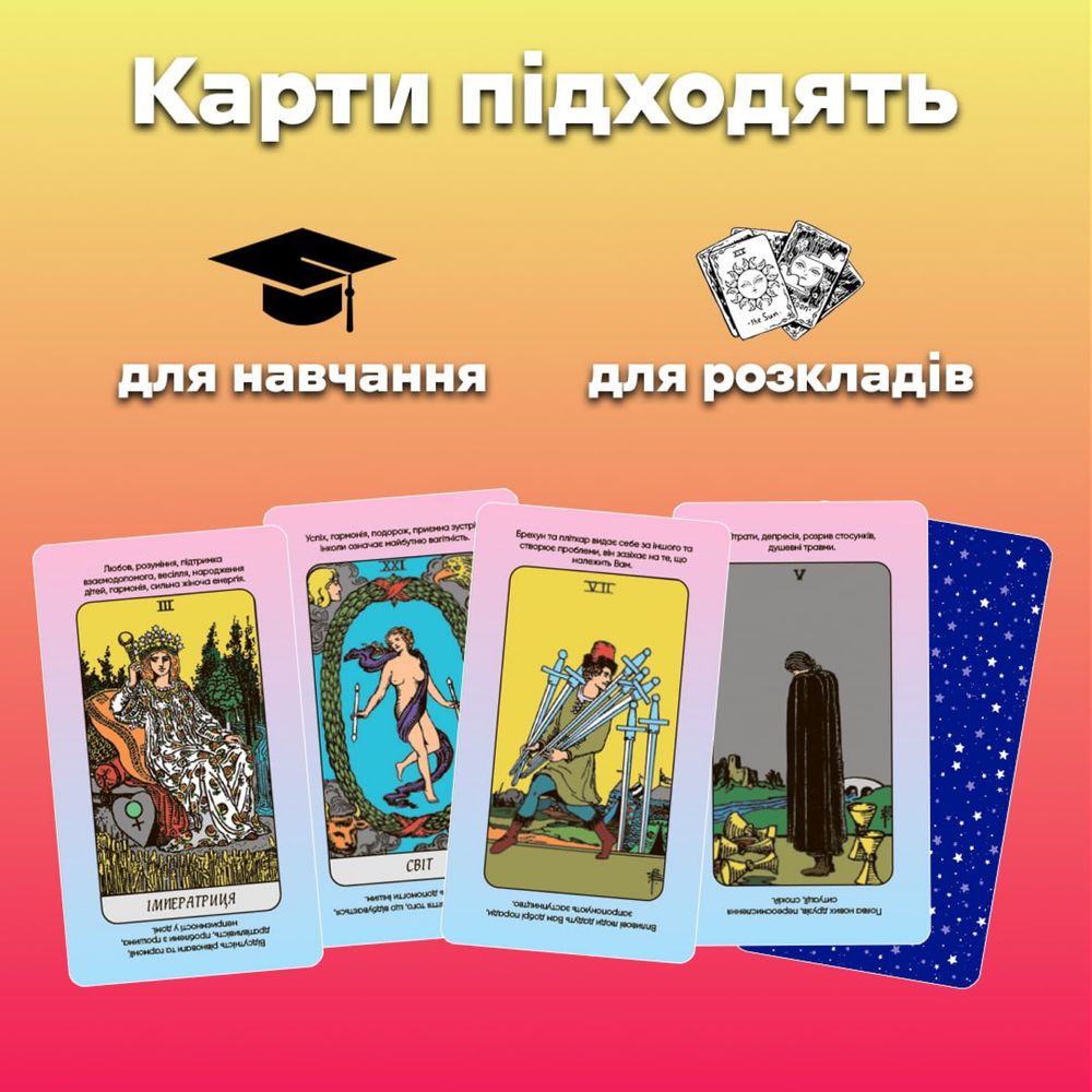 Карти таро - райдера уєйта , швидкі відповіді ( українська версія )