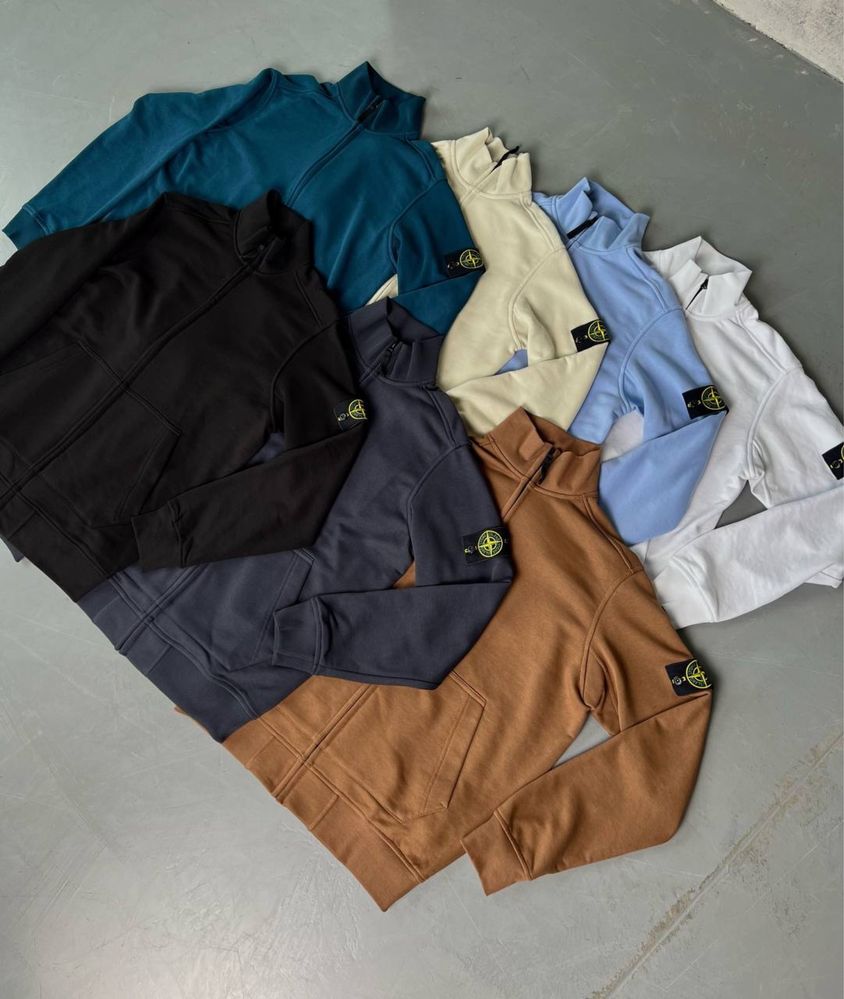 Стильна олімпійка на змійці Стон Айленд Stone Island Кофта Стонік SI