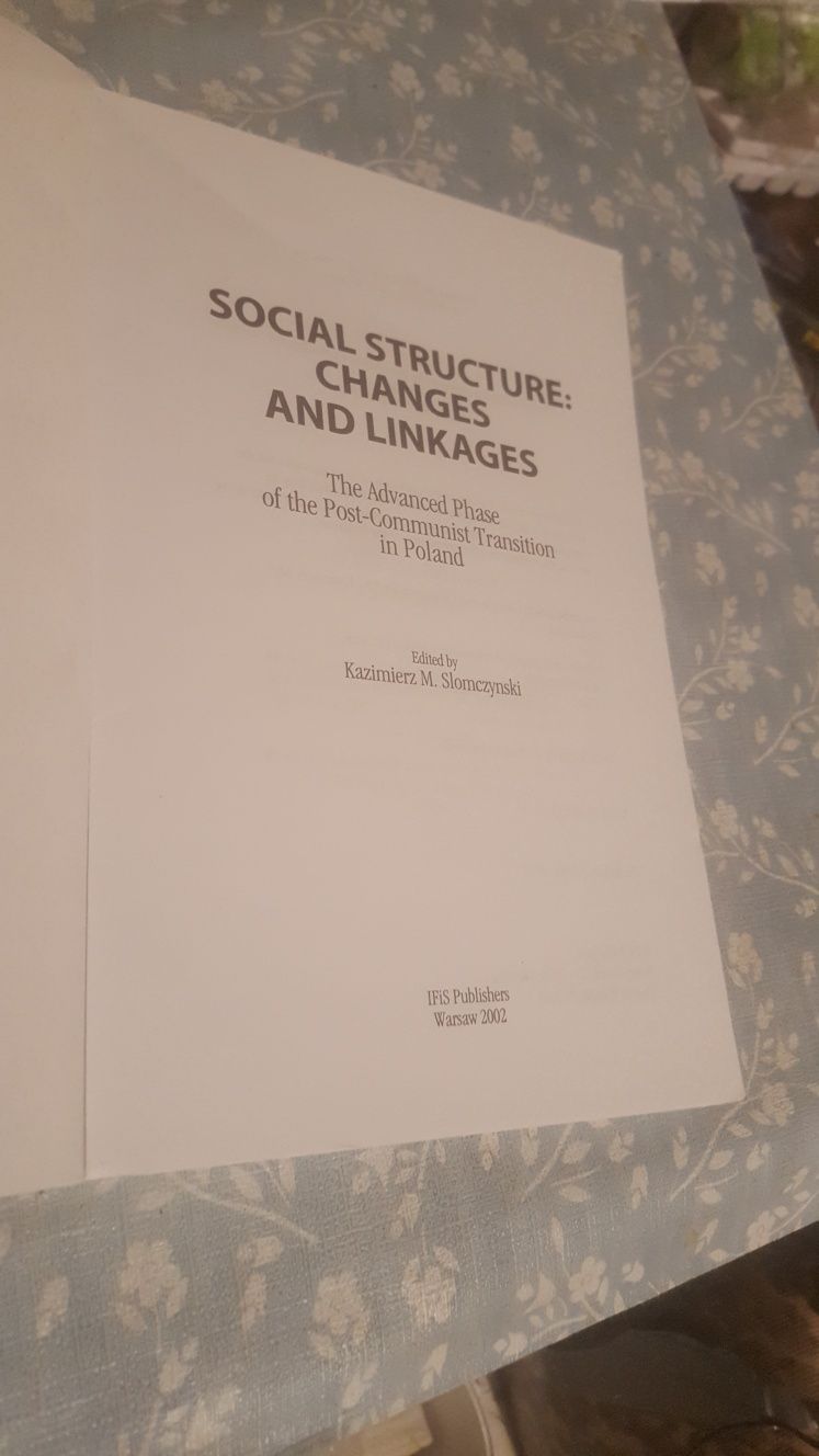 Kazimierz Słomczyński. Social structure.