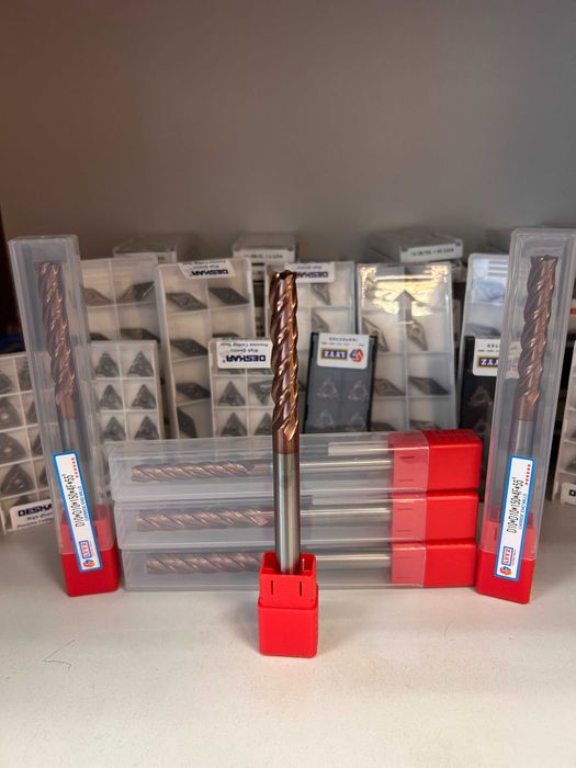 Frez węglikowy, powlekany, fi 10 x 55 x 150, do stali, 60 HRC