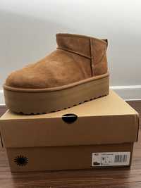 Nowe śniegowce UGG Ultra Mini Patform, chestnut