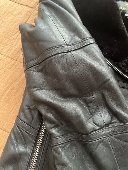 Дубльонка шкіряна косуха