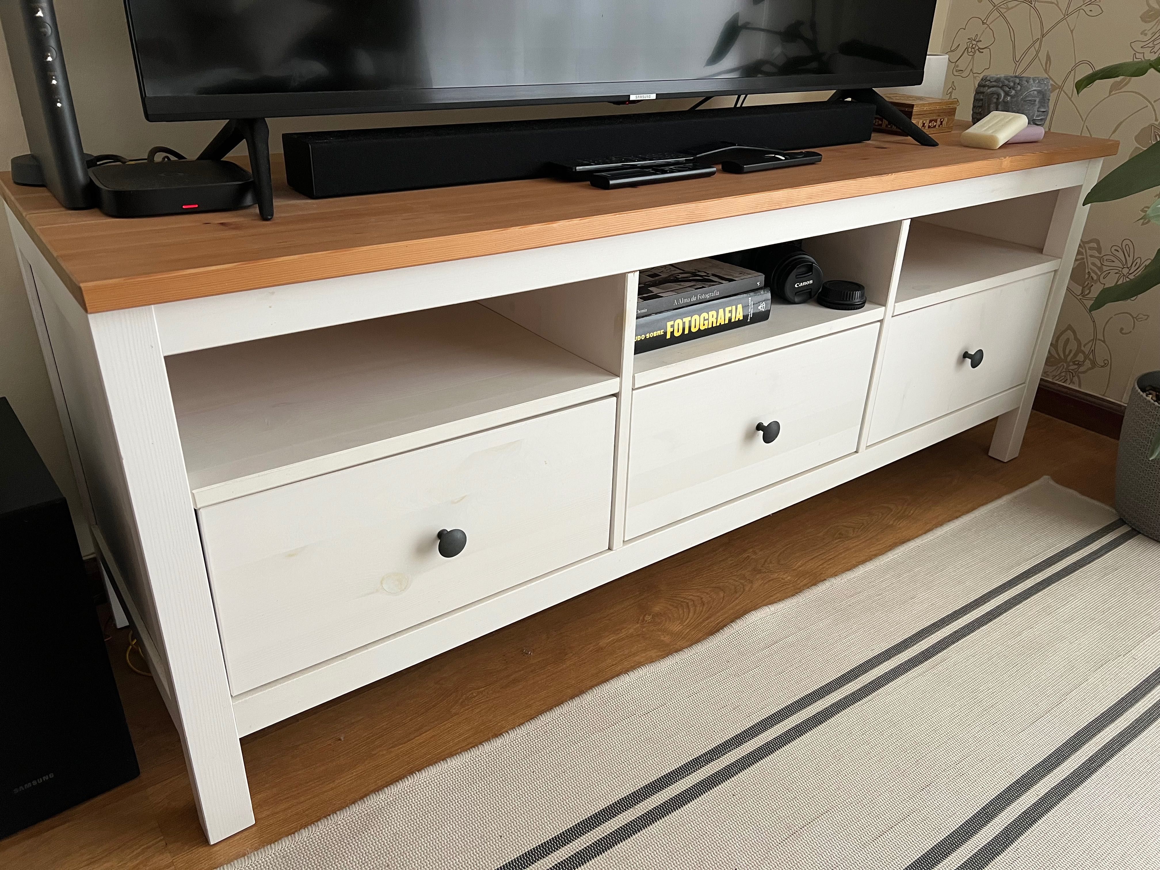 Móvel TV - branco, 148x47x57 cm
