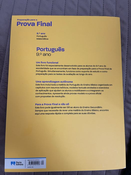 Livro de preparação de exame de português, 9 ano