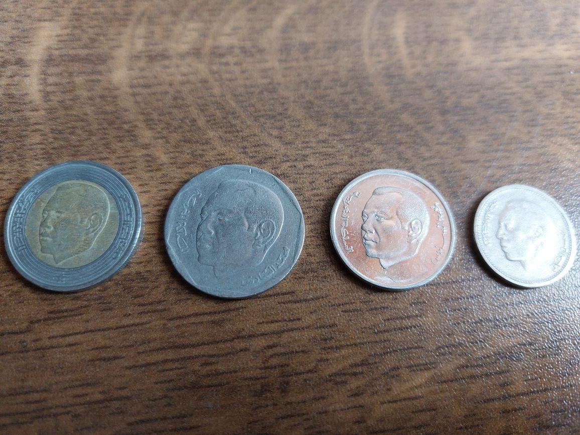 Zestaw 4 Monet Maroko Dirhams