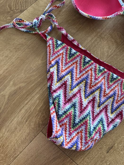 Bikini, stroj kapielowy Calzedonia, trojkat, wielokolorowy