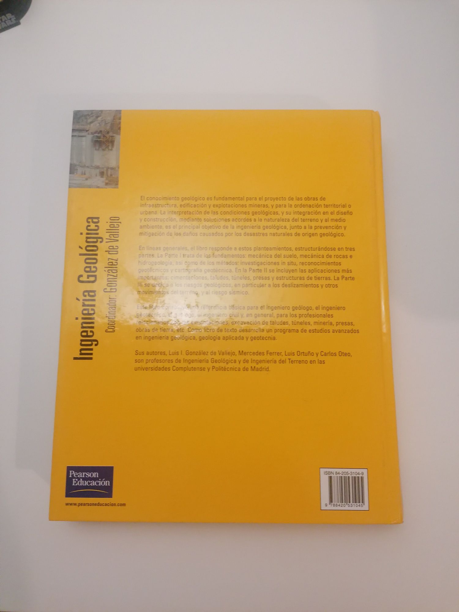 Livro Ingeniería geologíca