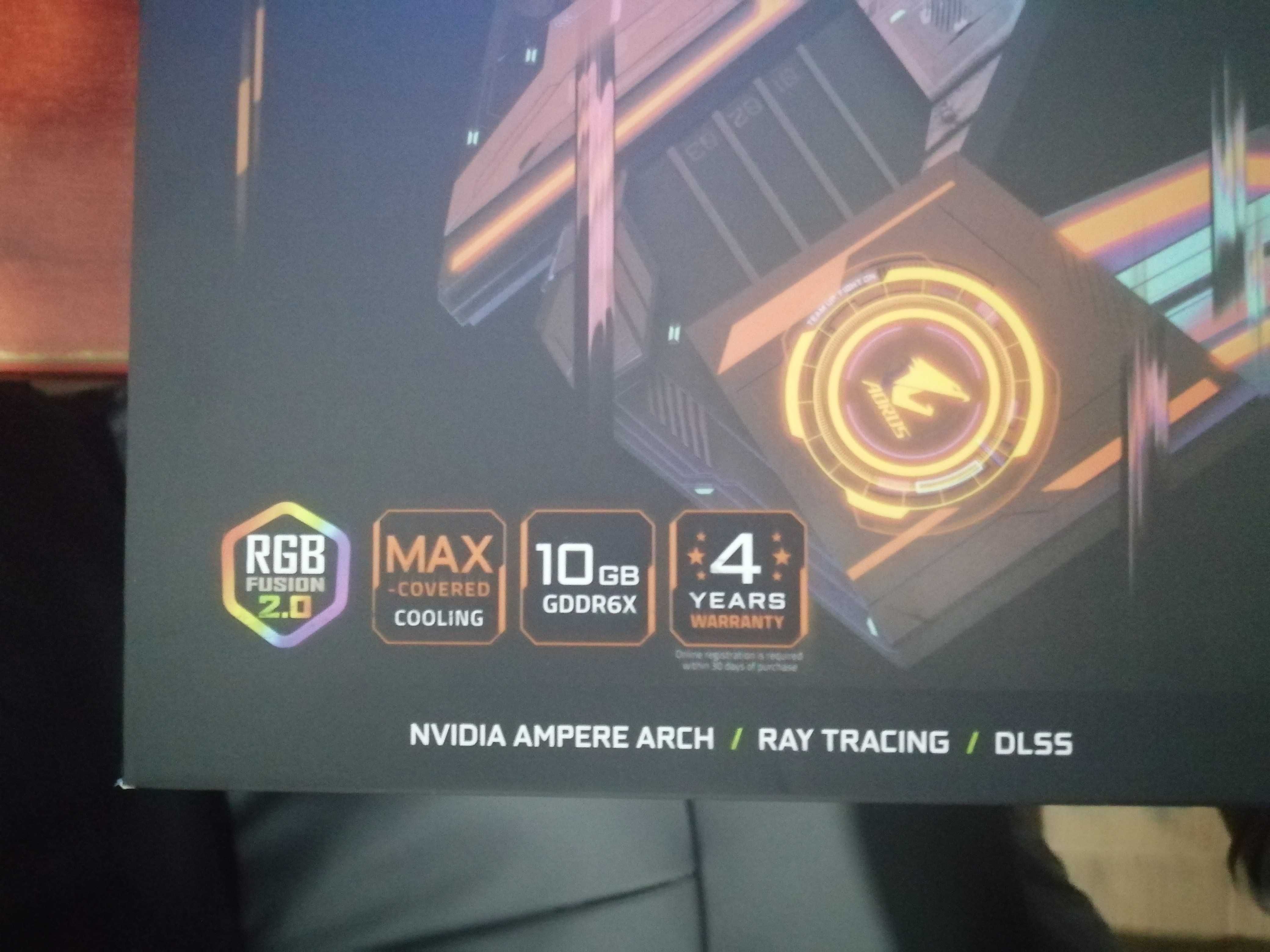 Placa Gráfica Nova na Caixa Gigabyte Aorus xtreme 10GB GDDR6