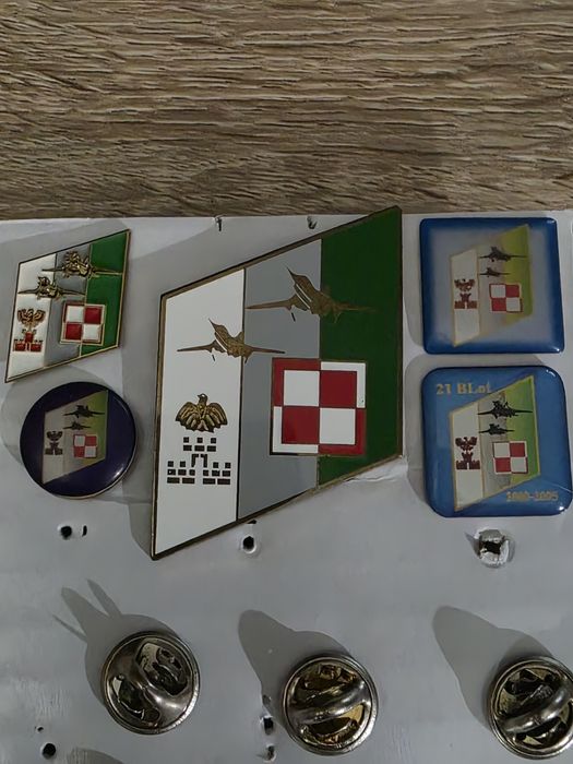 Odznaka I miniaturki 21 Bazy Lotniczej Świdwin