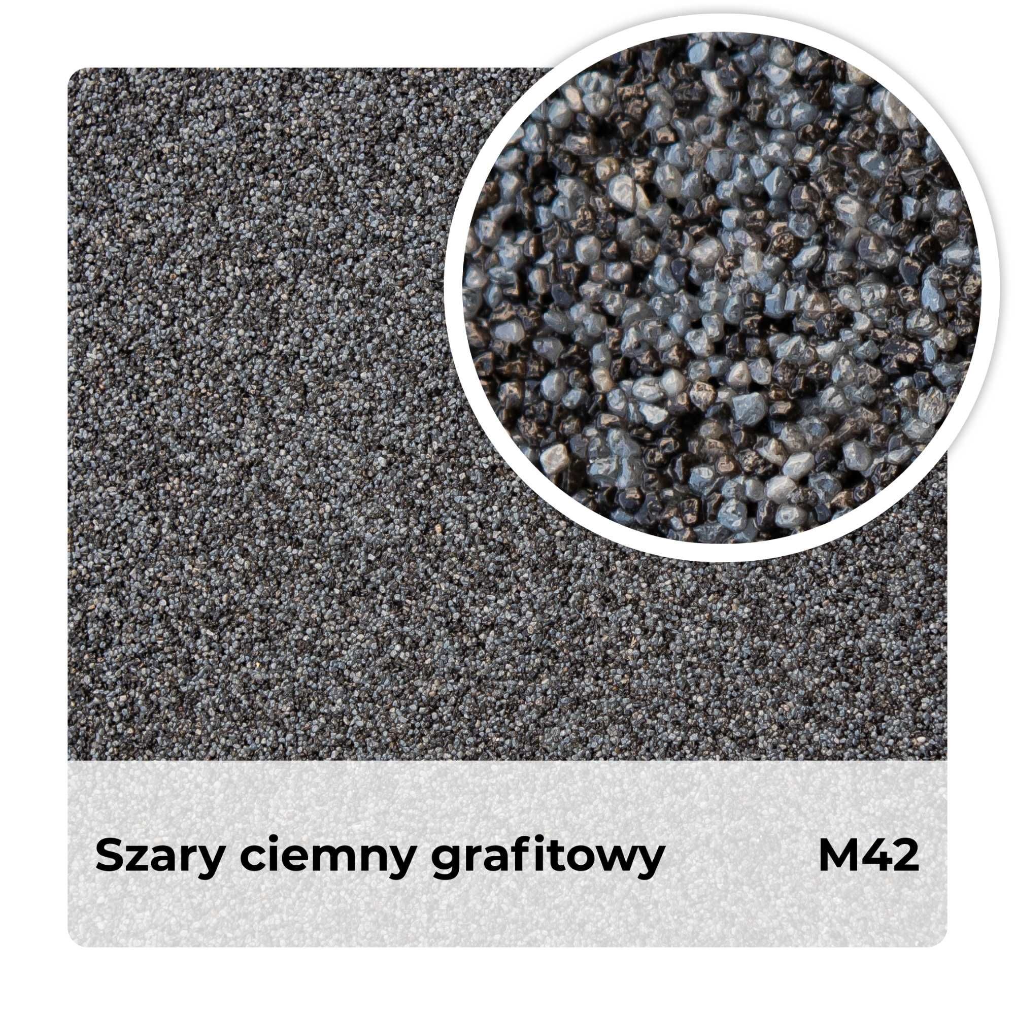 Tynk Mozaikowy w kolorze SZARY CIEMNY GRAFITOWY M42 | 25kg
