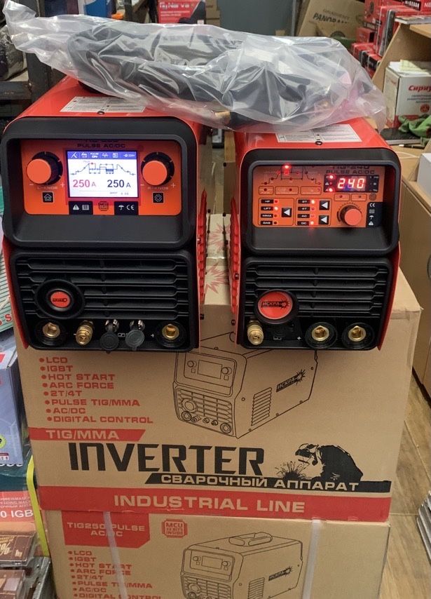 Аргонові апарати EDON ECO TIG 200 АC/DC; ІСКРА TIG 240 PULSE AC/DC