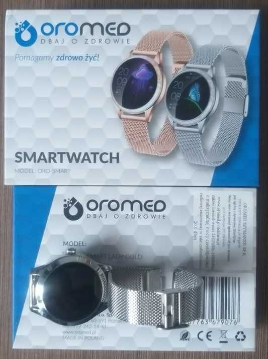 Smartwatch srebrny nowy