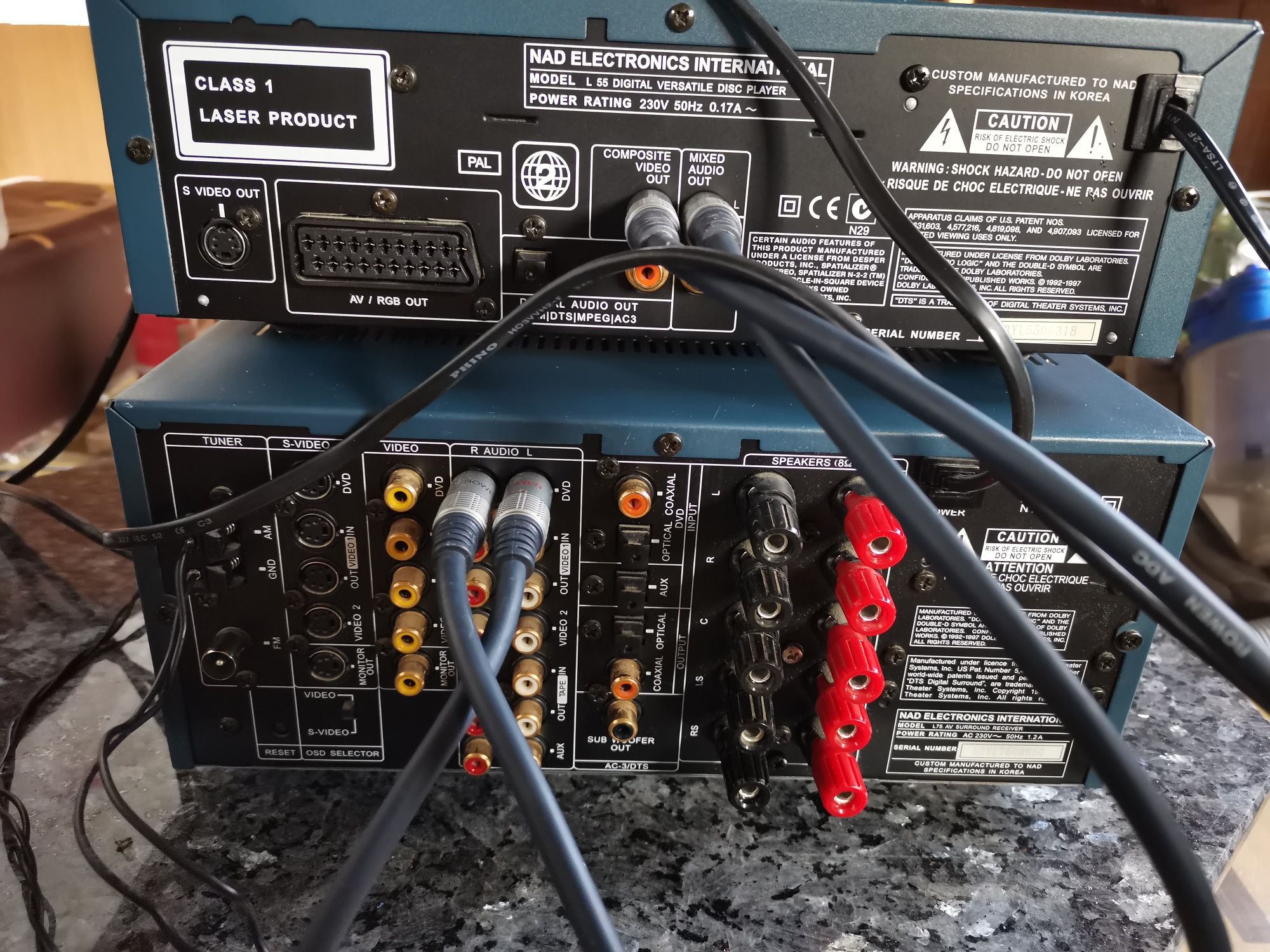 NAD CD DVD L55 Wzmacniacz amplituner L75