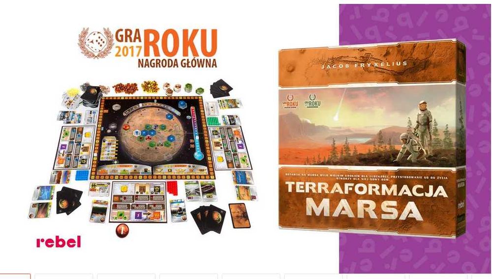 Terraformacja Marsa (edycja Gra Roku 2017), gra strategiczna, Rebel