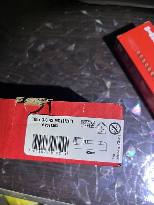 Hilti Цвях X-C 42 MX 500 шт