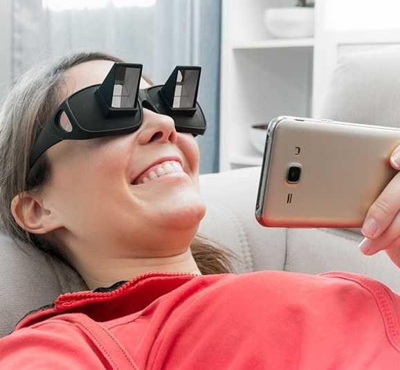 Óculos para ler deitado. Novos (vendo ou troco)