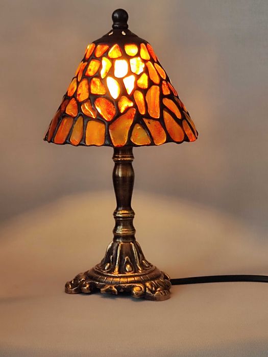 Lampa  bursztyn mała